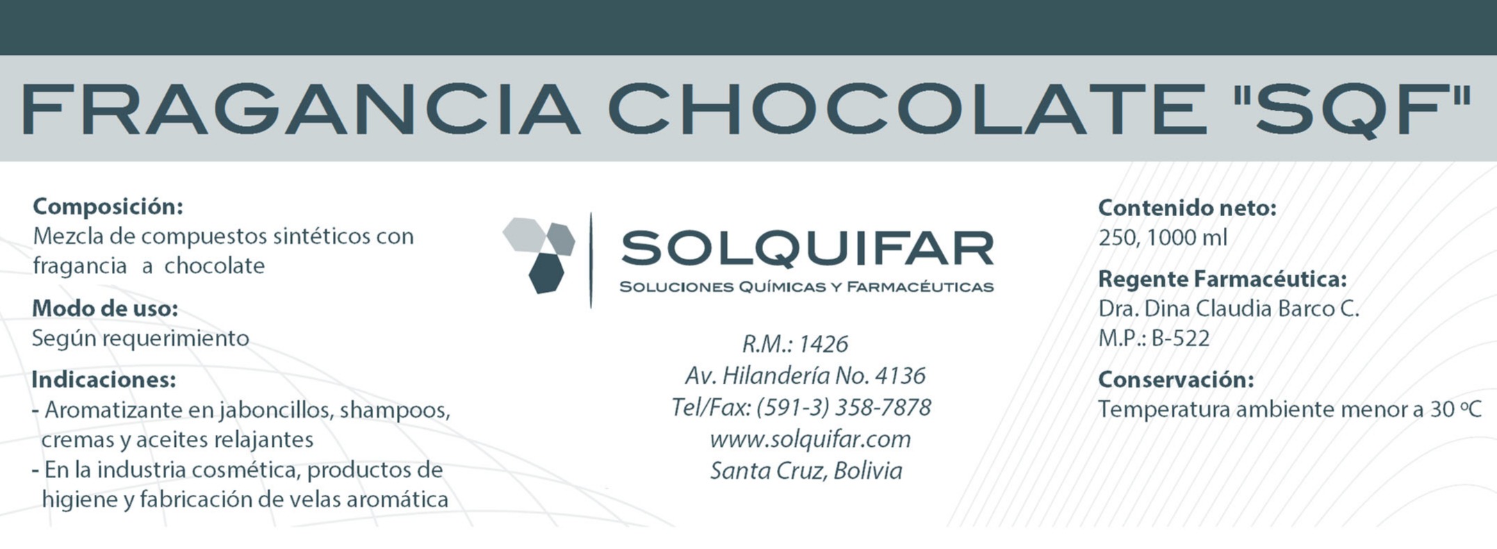 FRAGANCIA CHOCOLATE